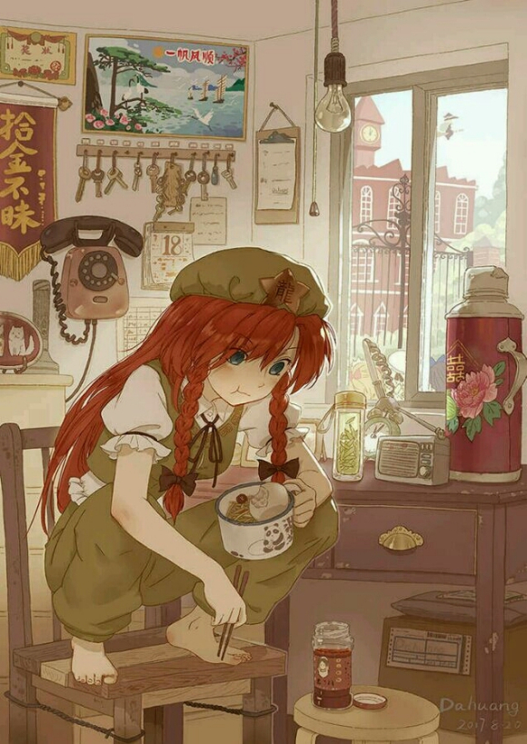 一只红美铃